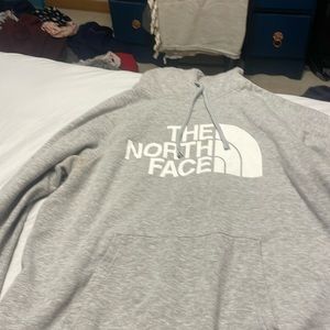 north face grey hoodie